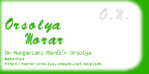 orsolya morar business card